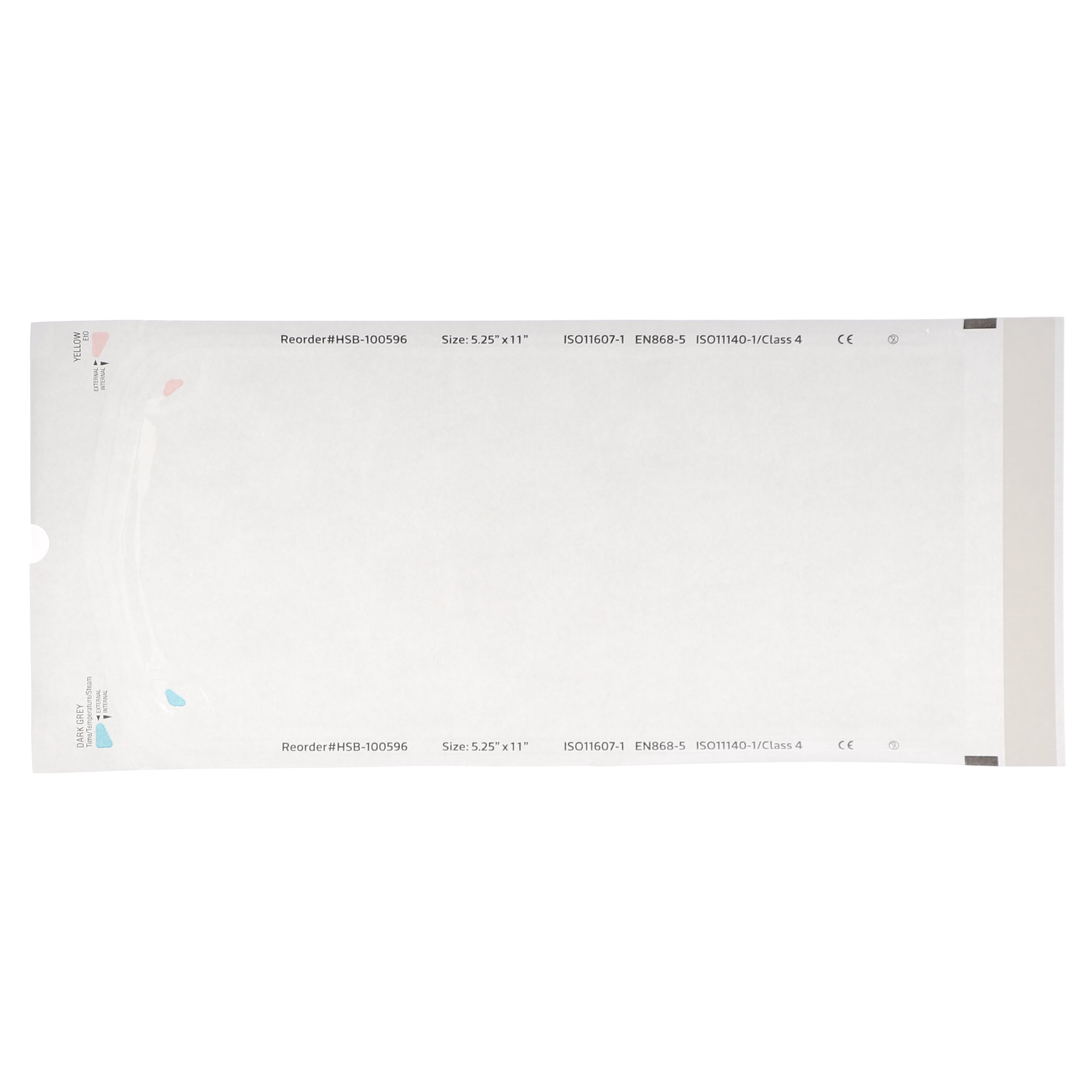 House Brand Dentistry 100596 HSB Self-Sealing Sterilization Pouches 5.25 House Brand Dentistry 100596 HSB Self-Sealing Sterilization Pouches 5.25